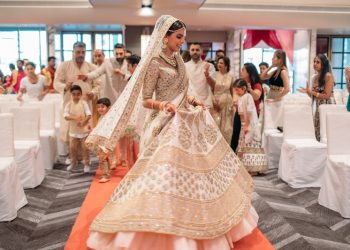 The Most Stunning Birthday Dresses for Women: Golden Lehenga, a Splendid Choice for a Birthday